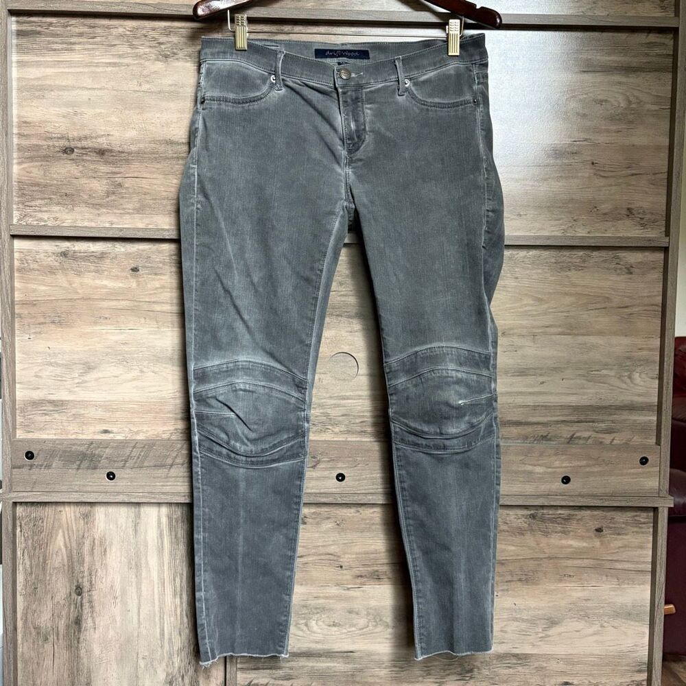 Driftwood 31 Marilyn Black Denim Jeans Punk Rock Goth Knee Patch Luxury Preppy